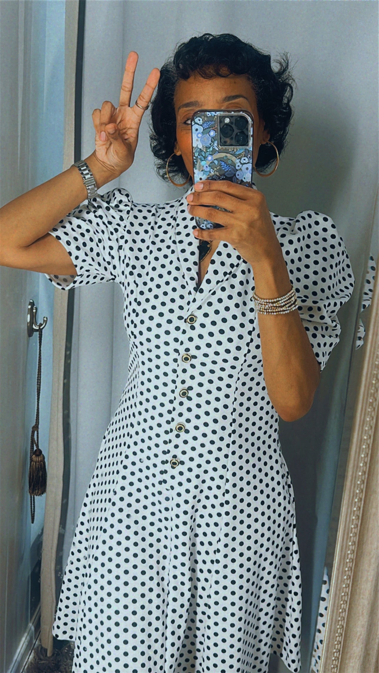 Janel Polka Dot Dress