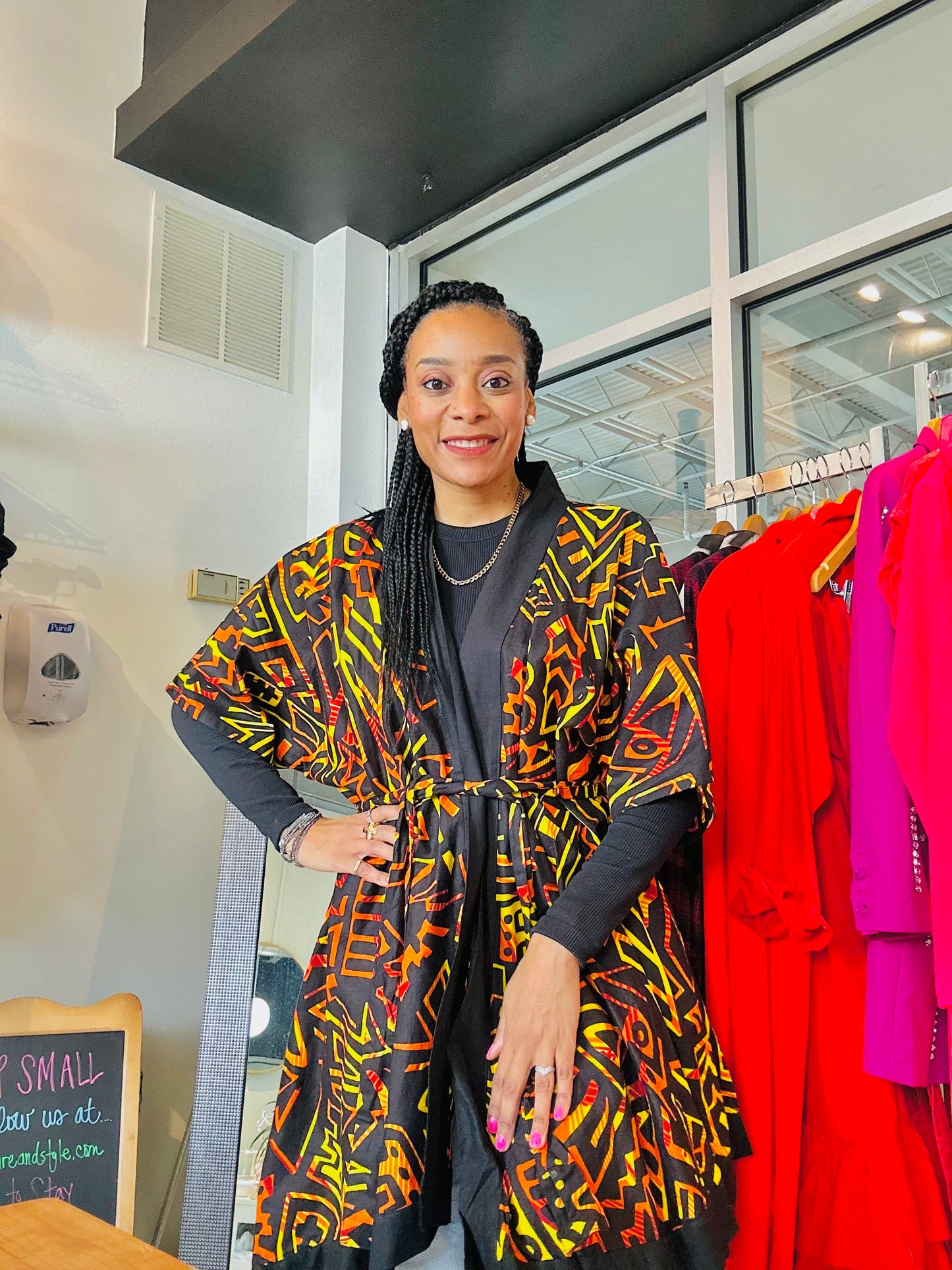 Honey Fire Kimono Jacket