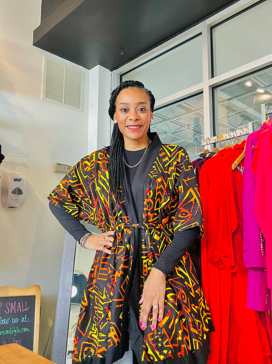 Honey Fire Kimono Jacket