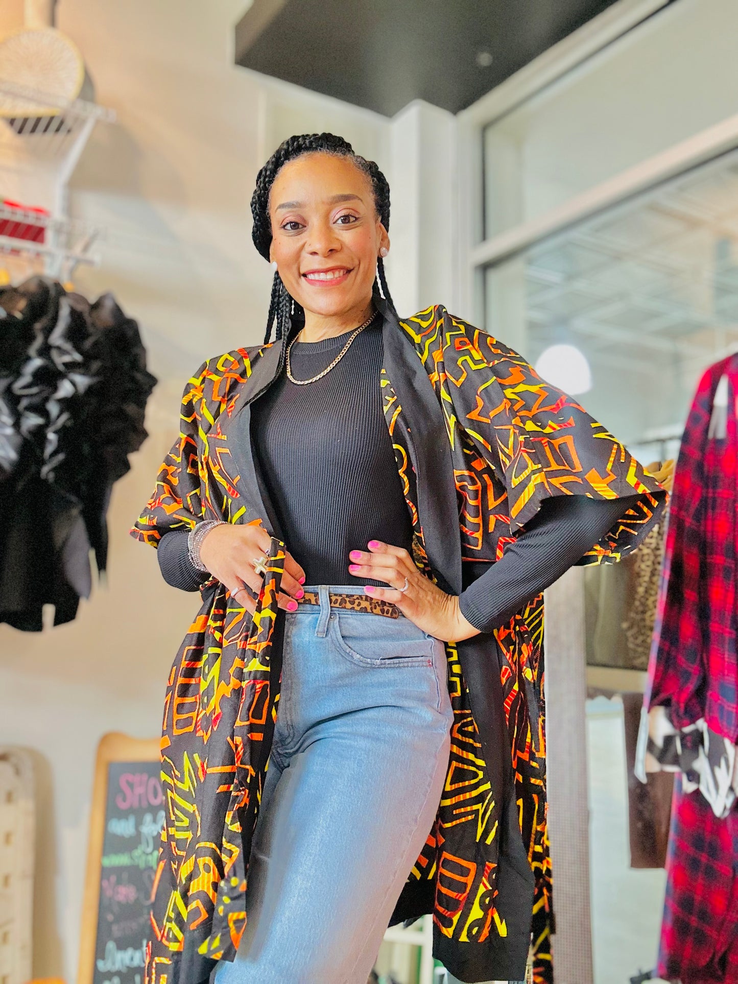 Honey Fire Kimono Jacket