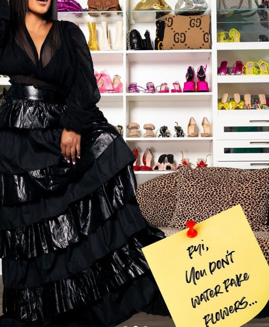 Leather with Layers Skirt